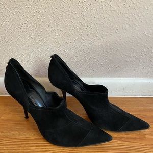Giorgio Armani Black Suede Pumps Women’s Heels